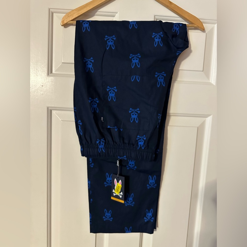Psycho Bunny All Over Print Lounge Pants Mens XL  -Large NWT